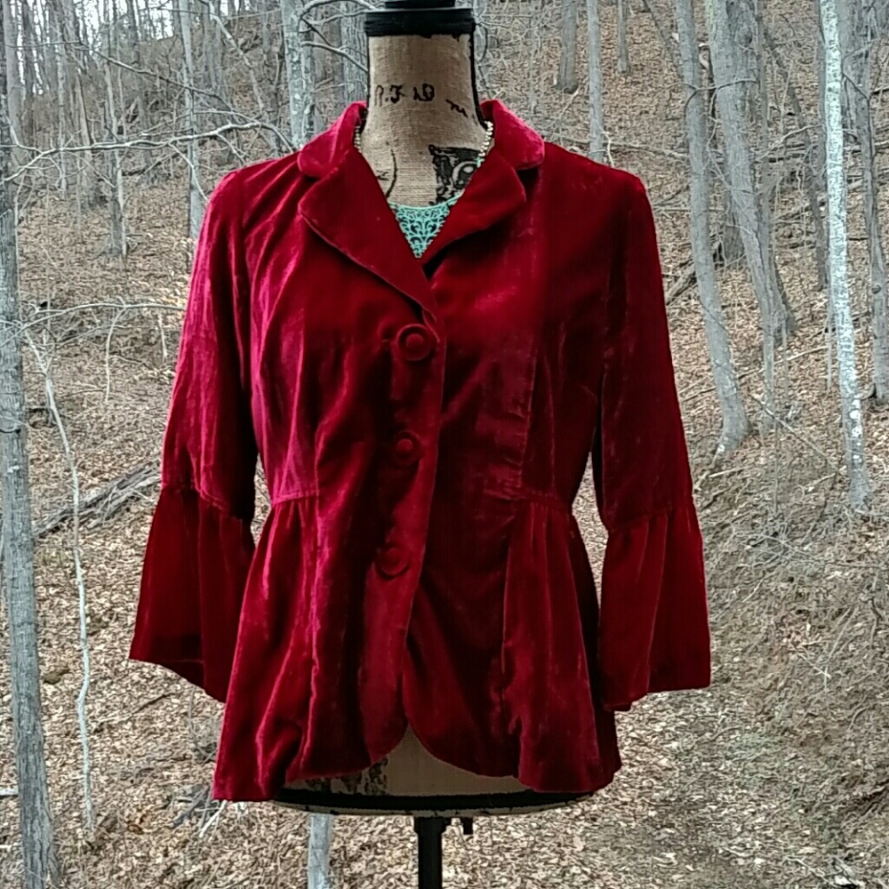 Boho chic velvet jacket